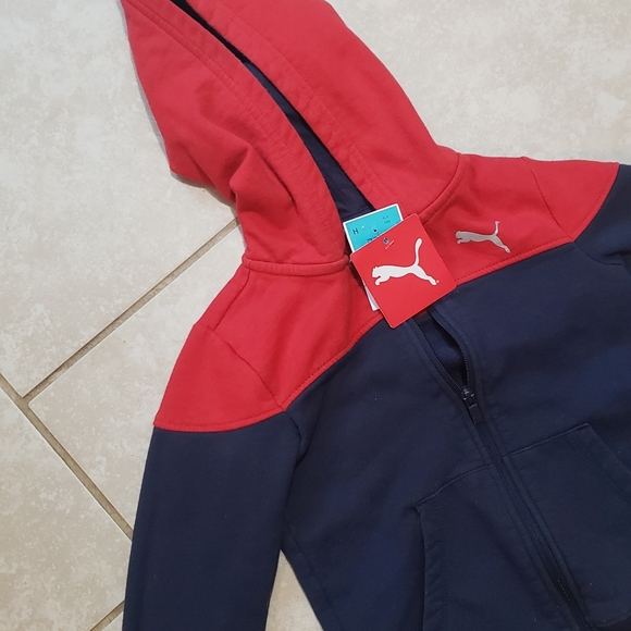Kids puma zipper hoodie size 4 NWT - Picture 6 of 7